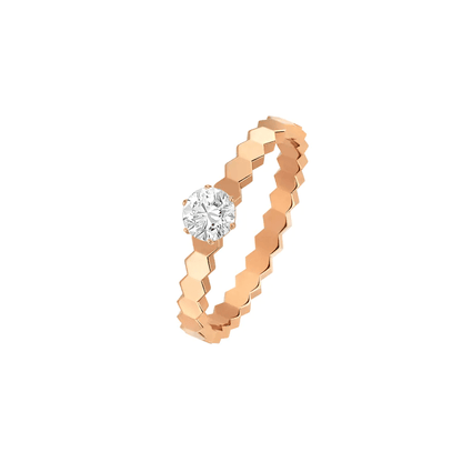 [Rosla]BEE LOVE RING PINK GOLD 1 DIAMOND