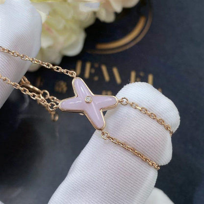 [Rosla]JEUX BRACELET PINK MOP PINK GOLD 1 DIAMOND