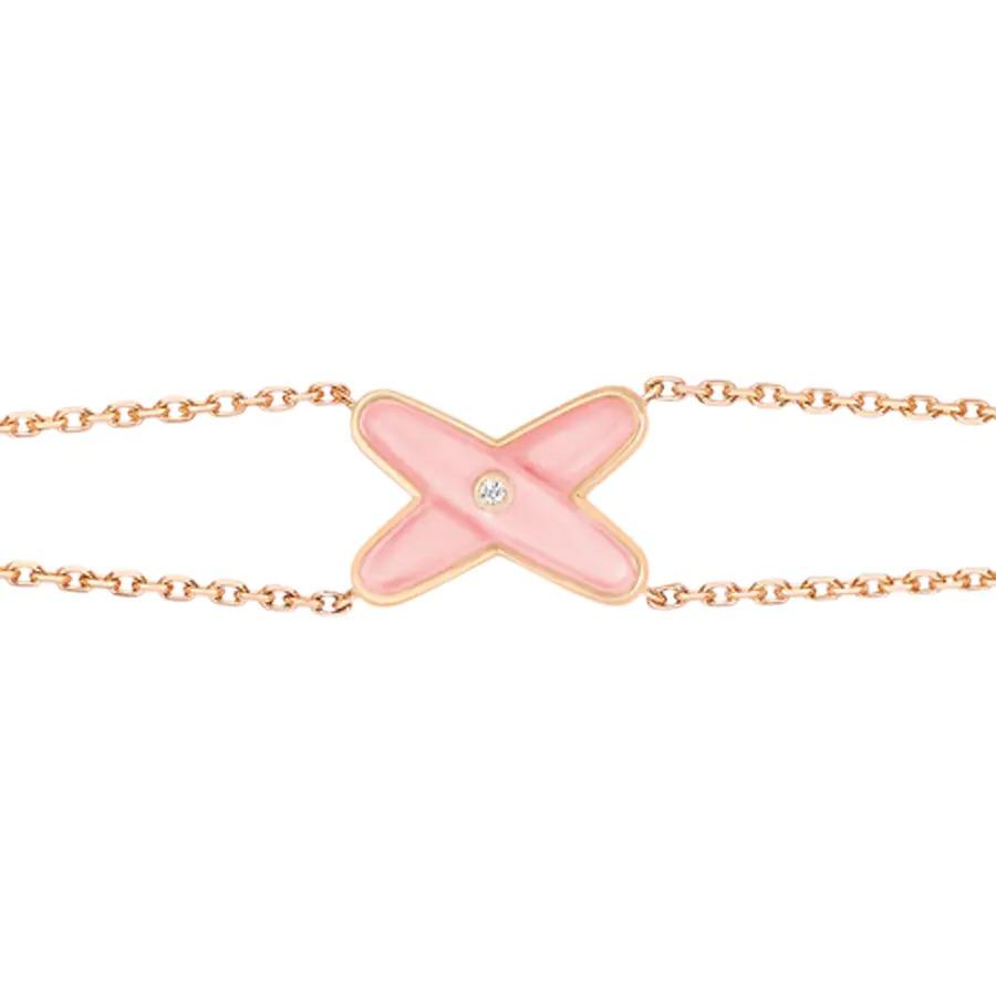 [Rosla]JEUX BRACELET PINK MOP PINK GOLD 1 DIAMOND
