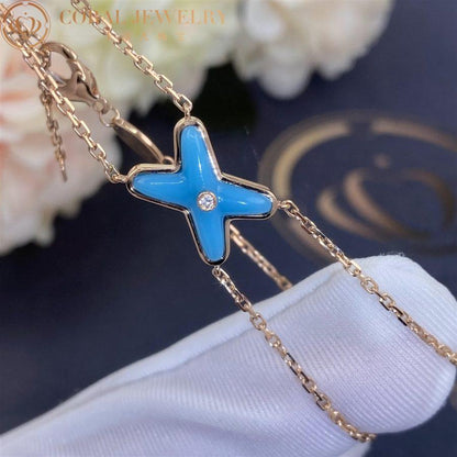 [Rosla]JEUX BRACELET TURQUOISE PINK GOLD 1 DIAMOND