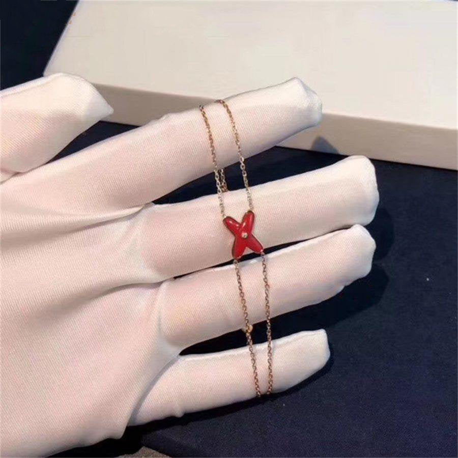 [Rosla]JEUX BRACELET CARNELIAN PINK GOLD 1 DIAMOND