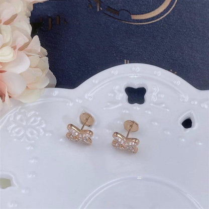 [Rosla]JEUX DE PINK GOLD DIAMOND EARRINGS