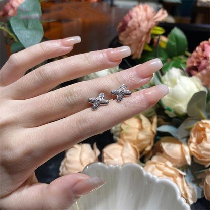 [Rosla]JEUX DE SILVER DIAMOND EARRINGS