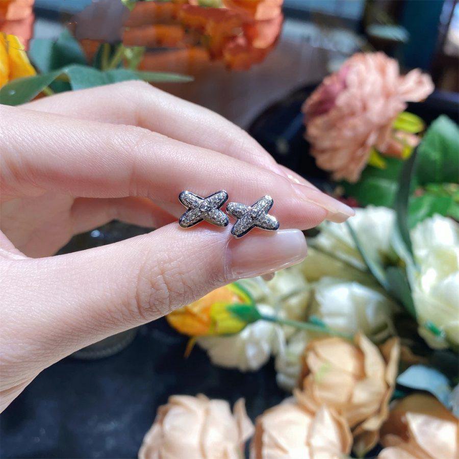 [Rosla]JEUX DE SILVER DIAMOND EARRINGS