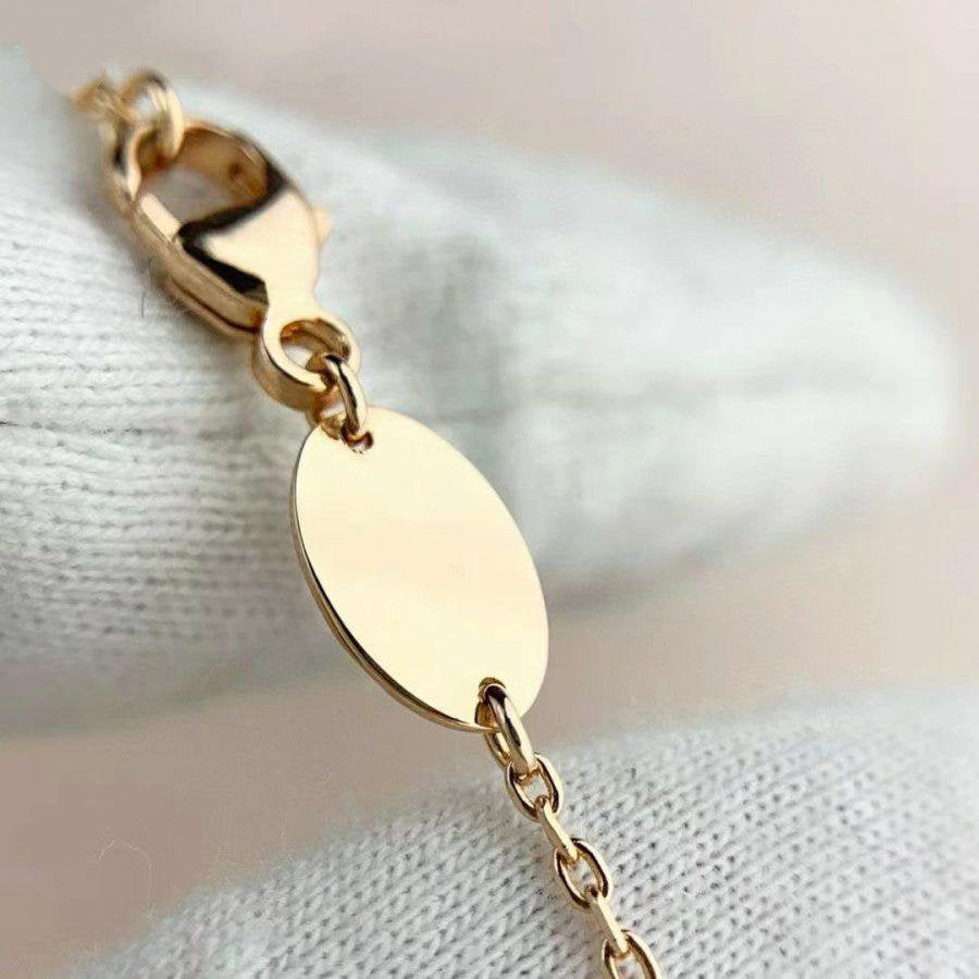 [Rosla]JEUX DE BRACELET MALACHITE PINK GOLD DIAMONDS