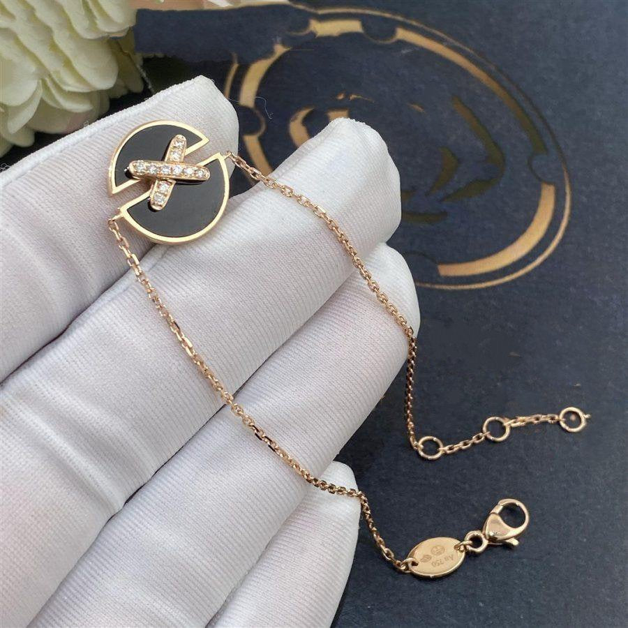 [Rosla]JEUX DE BRACELET ONYX PINK GOLD DIAMOND