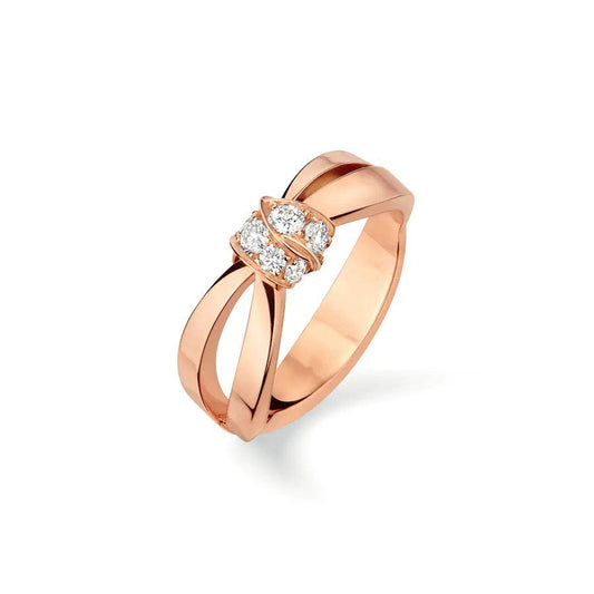 [Rosla]LIENS RING PINK GOLD DIAMOND