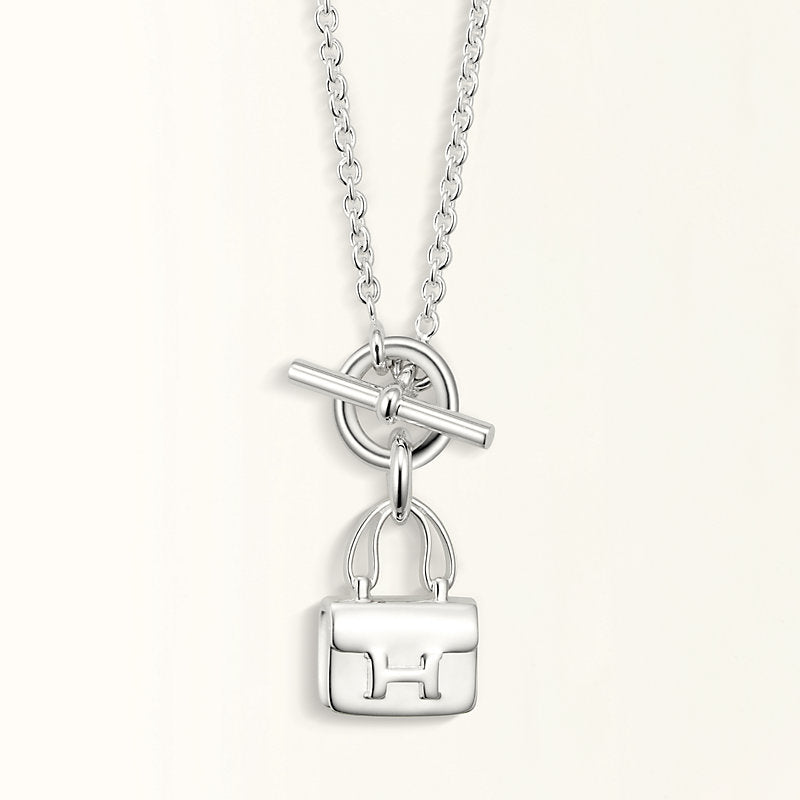 [Rosla]POP H PEDANT SILVER NECKLACE