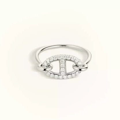 [Rosla]RONDE SMALL SILVER DIAMOND RING