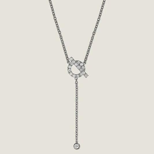 [Rosla]FINESSE SILVER DIAMOND NECKLACE