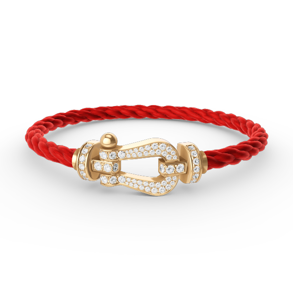 [Rosla]FORCE LARGE HORSESHOE FULL DIAMOND BRACELET GOLD