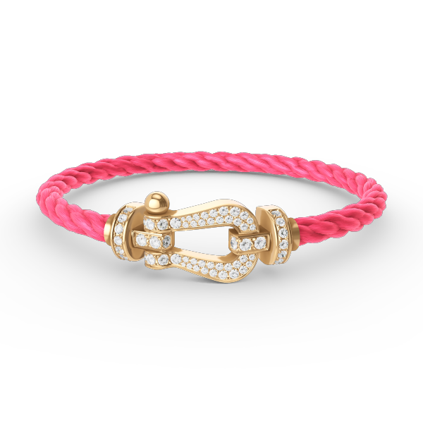 [Rosla]FORCE LARGE HORSESHOE FULL DIAMOND BRACELET GOLD