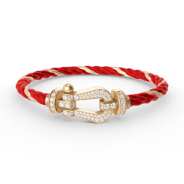 [Rosla]FORCE LARGE HORSESHOE FULL DIAMOND BRACELET GOLD