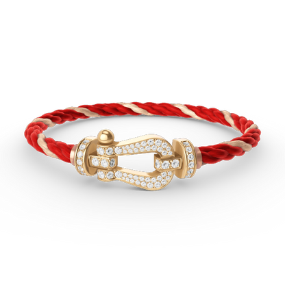 [Rosla]FORCE LARGE HORSESHOE FULL DIAMOND BRACELET GOLD