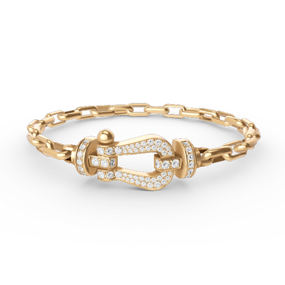 [Rosla]FORCE LARGE HORSESHOE CLASP  METAL BRACELET