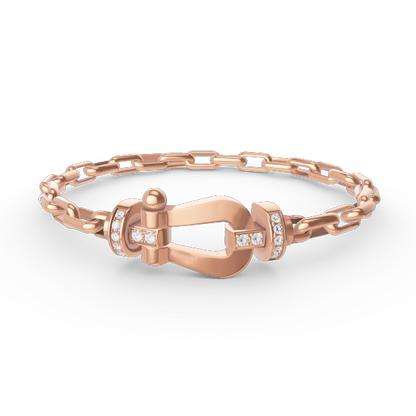 [Rosla]FORCE LARGE HORSESHOE CLASP  METAL BRACELET