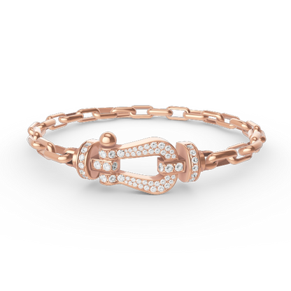 [Rosla]FORCE LARGE HORSESHOE CLASP  METAL BRACELET
