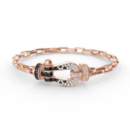[Rosla]FORCE LARGE HORSESHOE CLASP  METAL BRACELET