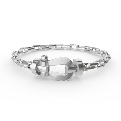 [Rosla]FORCE LARGE HORSESHOE CLASP  METAL BRACELET