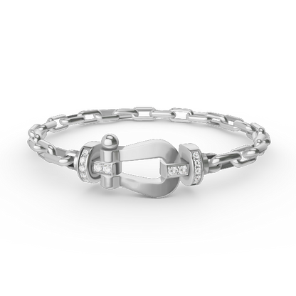 [Rosla]FORCE LARGE HORSESHOE CLASP  METAL BRACELET
