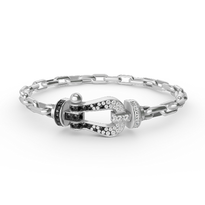 [Rosla]FORCE LARGE HORSESHOE CLASP  METAL BRACELET