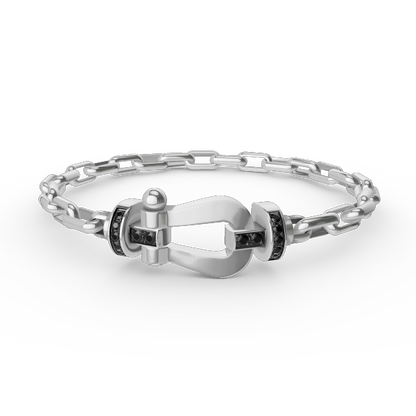 [Rosla]FORCE LARGE HORSESHOE CLASP  METAL BRACELET