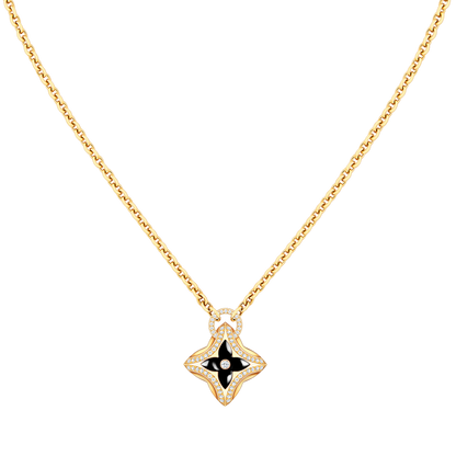 [Rosla]STAR PEDANT PINK GOLD DIAMOND NECKLACE