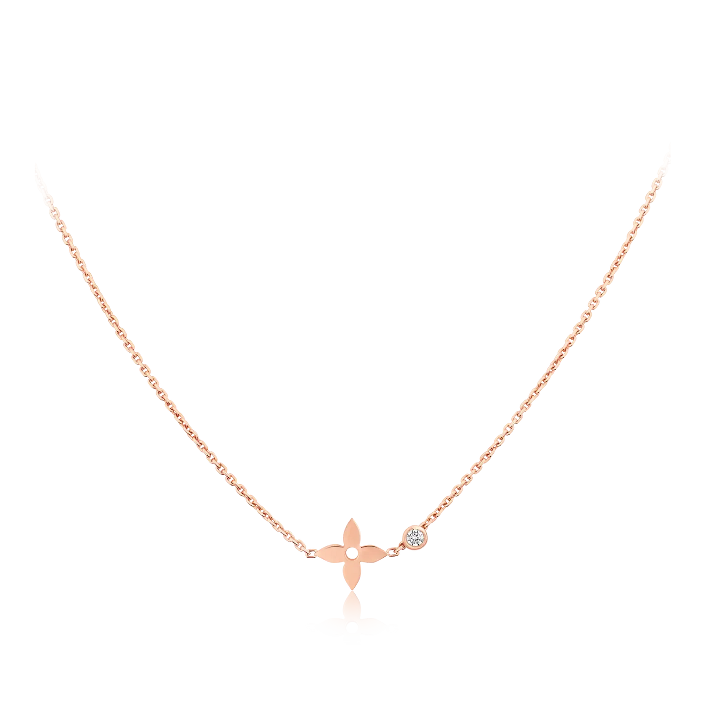 [Rosla]BLOSSOM PENDANT PINK GOLD AND DIAMOND