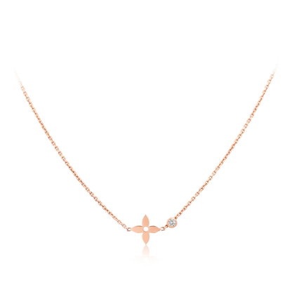 [Rosla]BLOSSOM PENDANT PINK GOLD AND DIAMOND