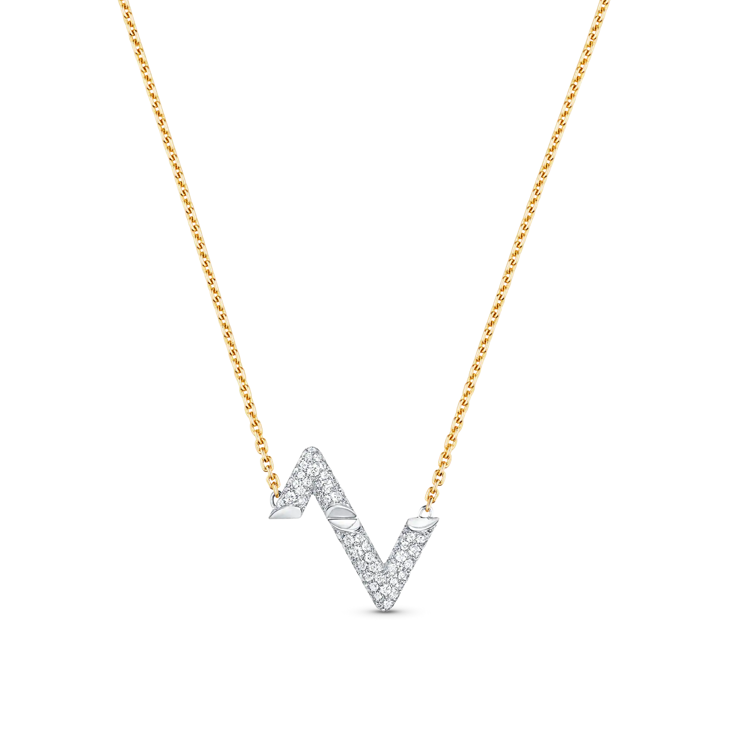 [Rosla]VOLT SILVER DIAMOND PEDANT NECKLACE
