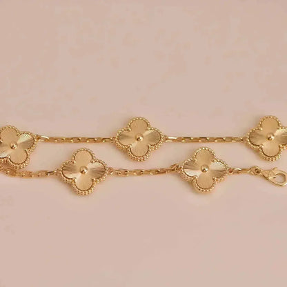 [Rosla]CLOVER 5 FLOWERS LASER BRACELET