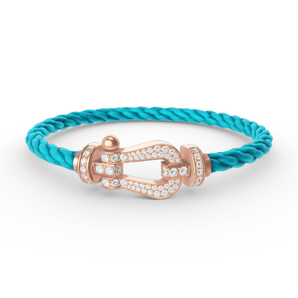 [Rosla]FORCE LARGE HORSESHOE FULL DIAMOND BRACELET ROSE GOLD