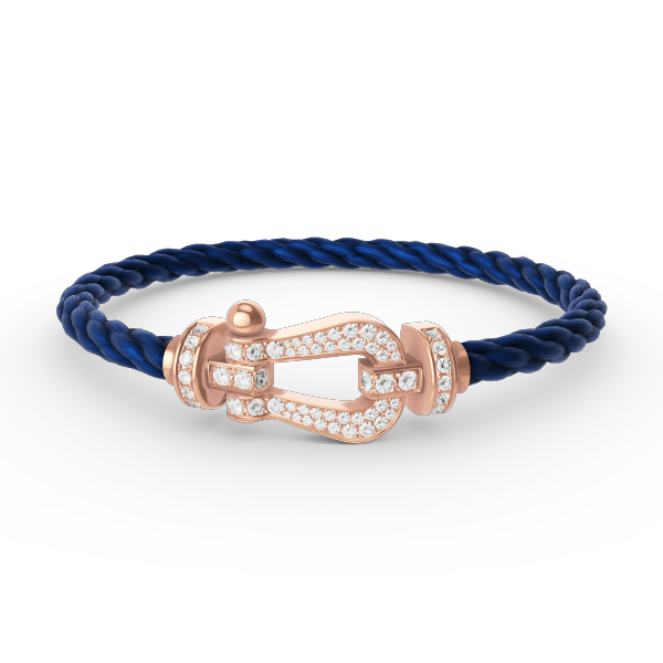 [Rosla]FORCE LARGE HORSESHOE FULL DIAMOND BRACELET ROSE GOLD