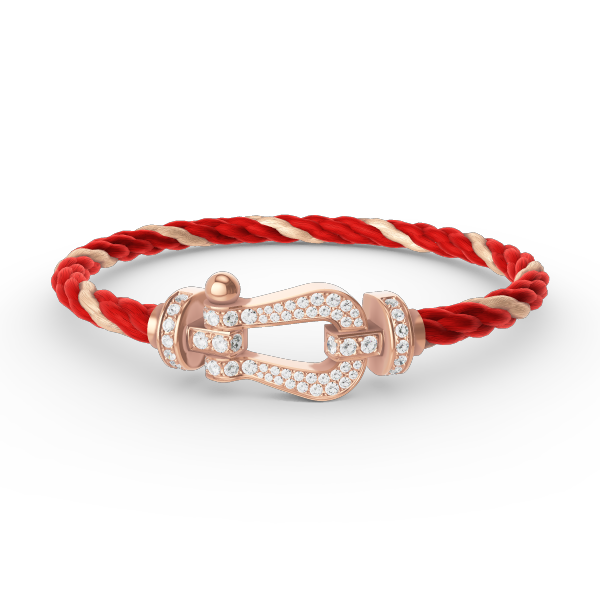 [Rosla]FORCE LARGE HORSESHOE FULL DIAMOND BRACELET ROSE GOLD