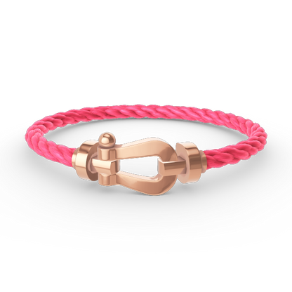 [Rosla]FORCE LARGE HORSESHOE NO DIAMOND BRACELET ROSE GOLD
