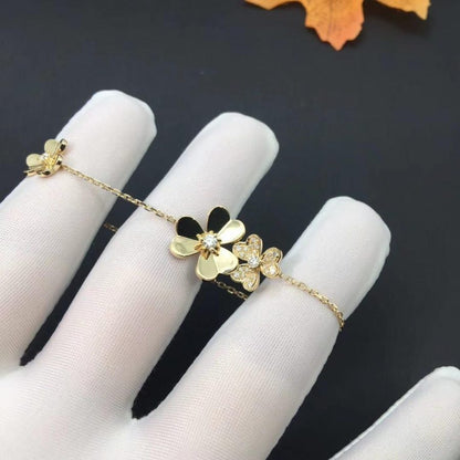 [Rosla]FRIVOLE GOLD 5 FLOWERS BRACELET