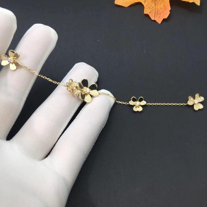 [Rosla]FRIVOLE GOLD 5 FLOWERS BRACELET
