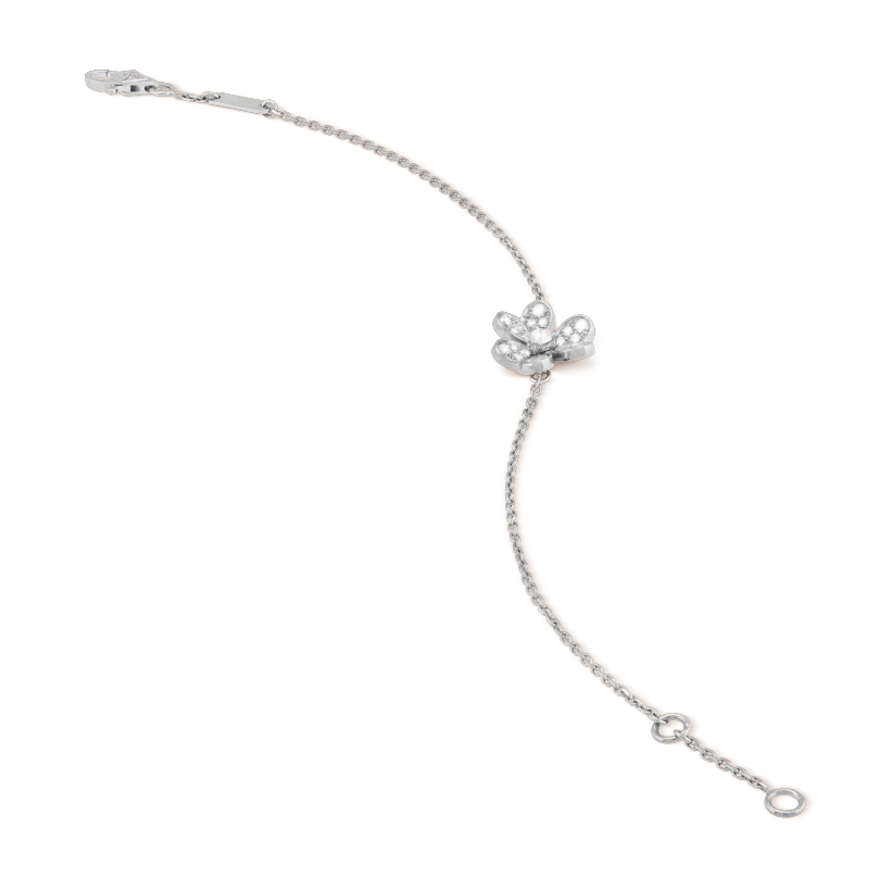 [Rosla]FRIVOLE SILVER FLOWER DIAMOND BRACELET