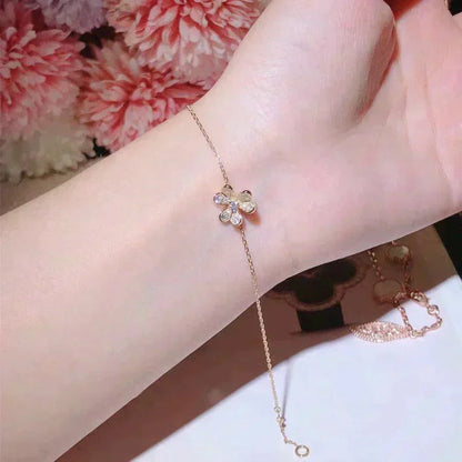 [Rosla]FRIVOLE GOLD FLOWER DIAMOND BRACELET