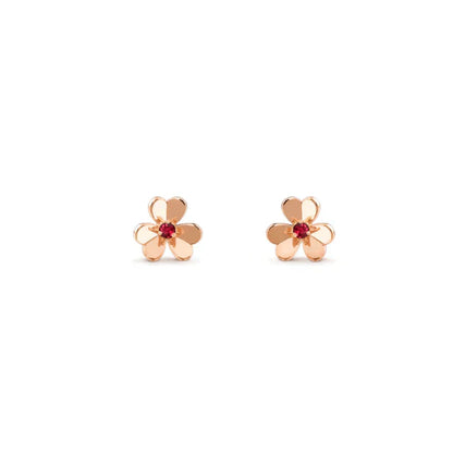 [Rosla]FRIVOLE  FLOWER PINK EARRINGS