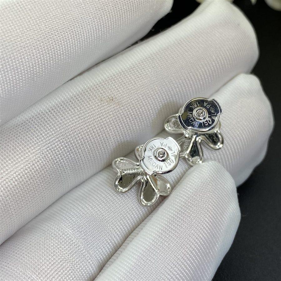 [Rosla]FRIVOLE MINI SILVER FLOWER EARRINGS