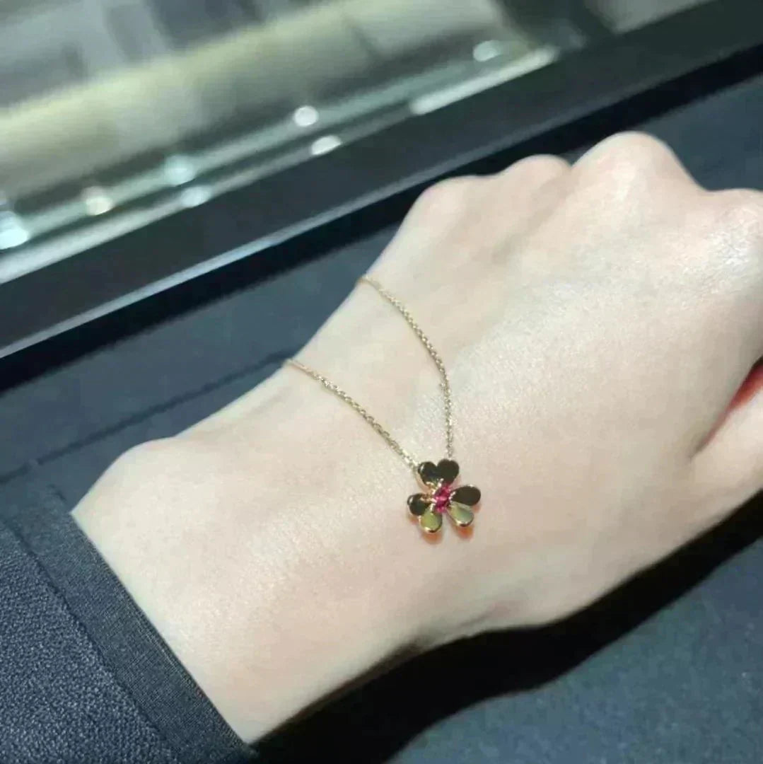 [Rosla]FRIVOLE GOLD FLOWER NECKLACE