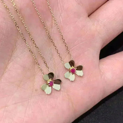 [Rosla]FRIVOLE GOLD FLOWER NECKLACE