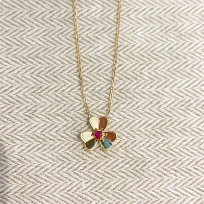 [Rosla]FRIVOLE GOLD FLOWER NECKLACE