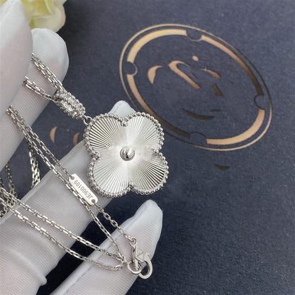 [Rosla]CLOVER 25MM SILVER BIG CLOVER NECKLACE