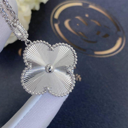 [Rosla]CLOVER 25MM SILVER BIG CLOVER NECKLACE