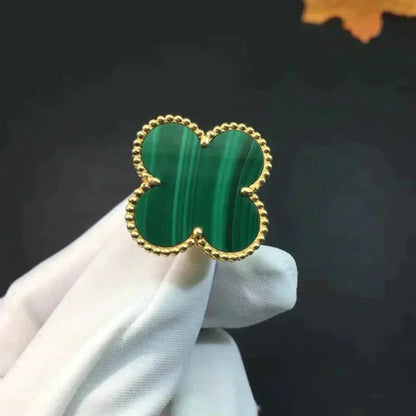 [Rosla]CLOVER MALACHITE RING