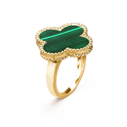 [Rosla]CLOVER MALACHITE RING