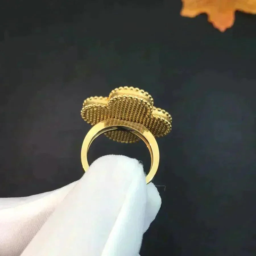 [Rosla]CLOVER MALACHITE RING