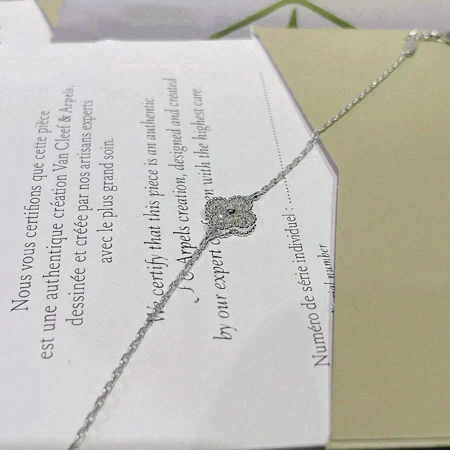 [Rosla]CLOVER  SINGLE FLOWER BRACELET SILVER